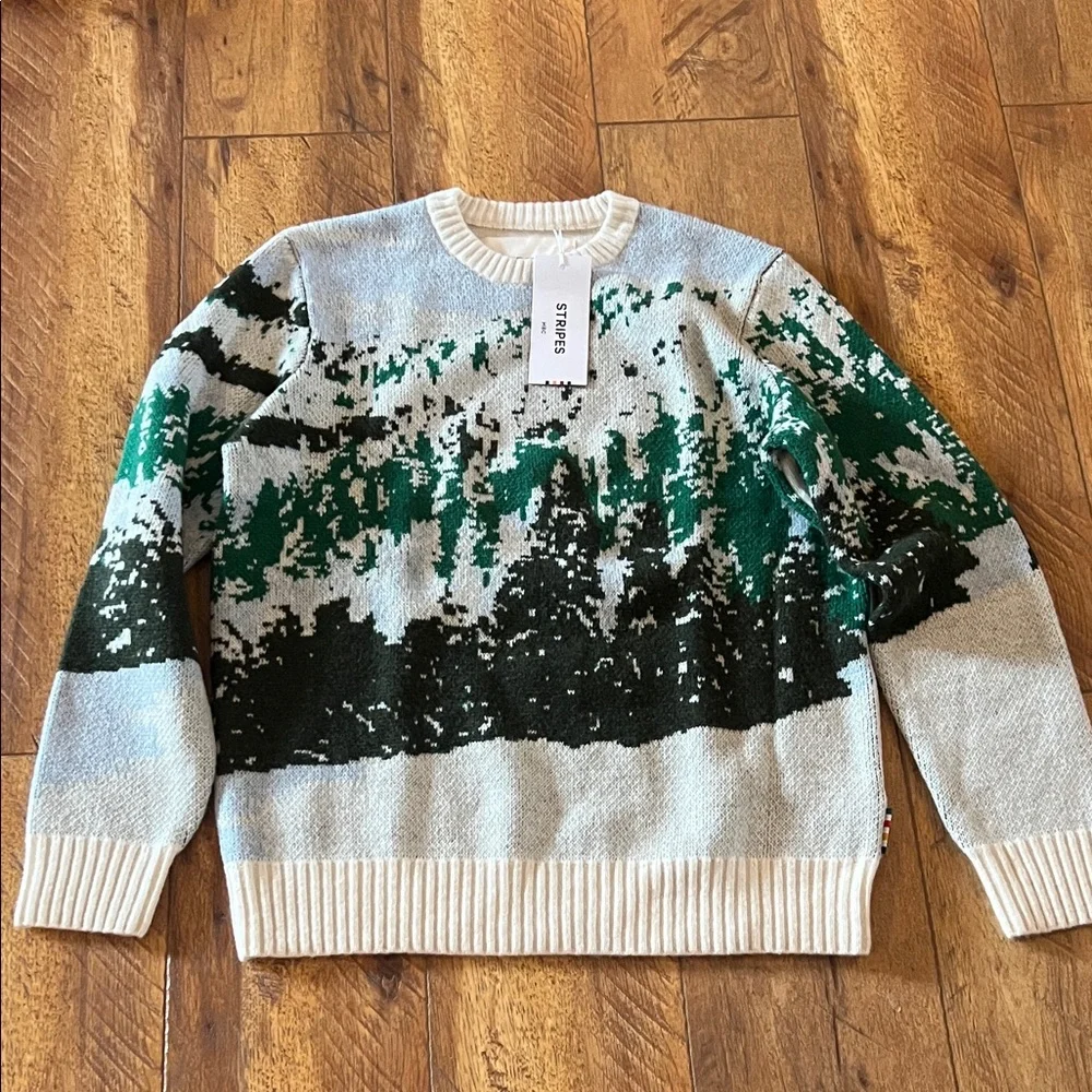 NWT HBC Stripes Medium Sweater - Picture 1 of 12
